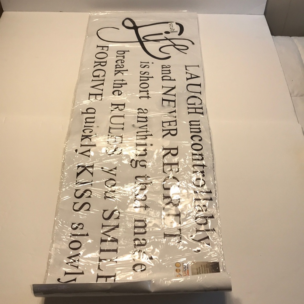 “Life is Short” Quote- Vinyl Lettering - Picture 3 of 5